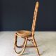Mid-Century Bamboo High Back Chair from Rohé Noordwolde, Netherlands, 1960s