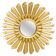 Small vintage Italian sun mirror, gold, mid-century, Italy, 1960s.