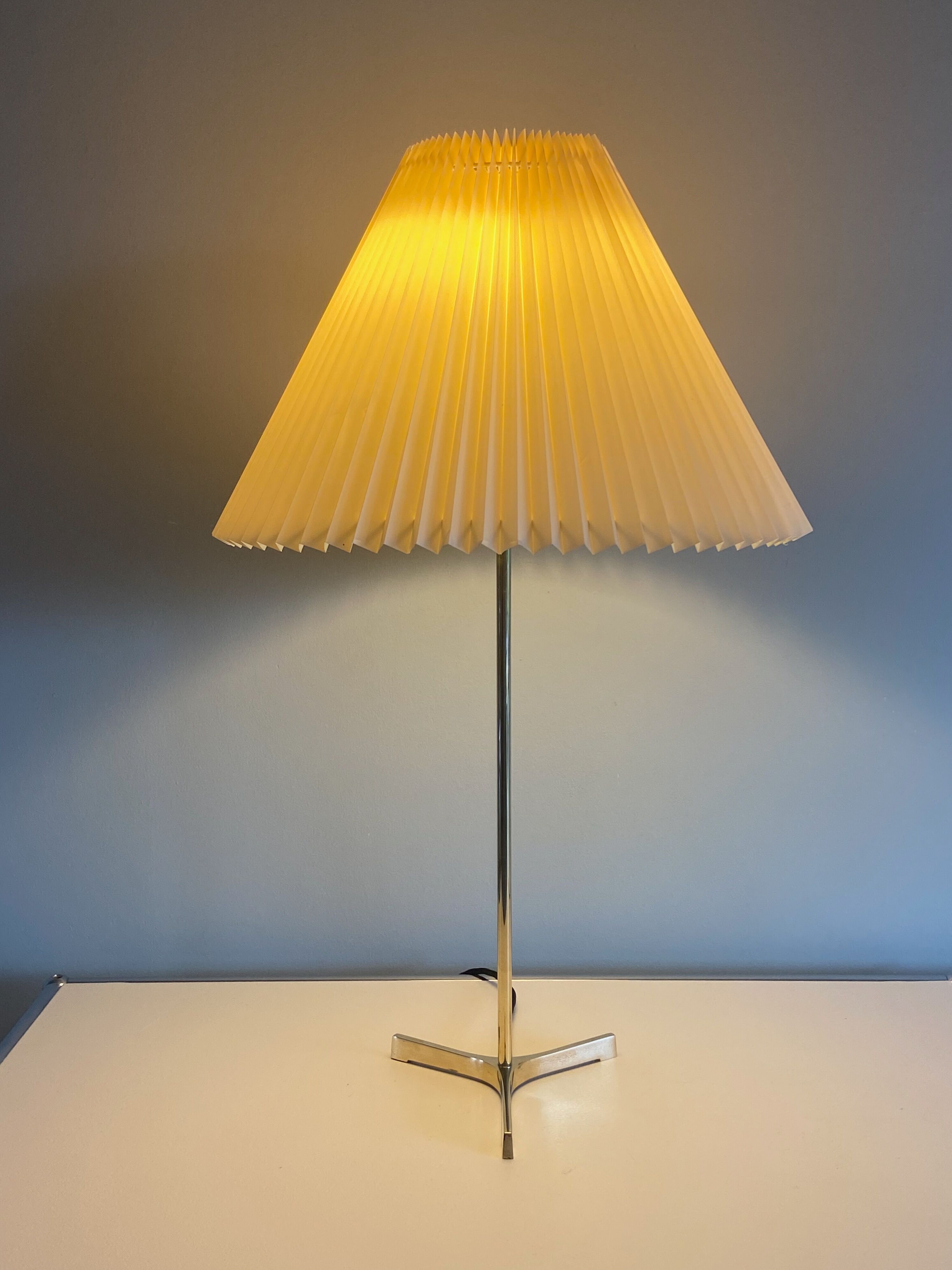 1960s Brass Fog & Mørup Table Lamp, Made in Denmark