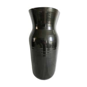 Vase Accolay 1950 noir brillant