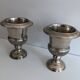 Pair of Medici-style silver-plated champagne buckets