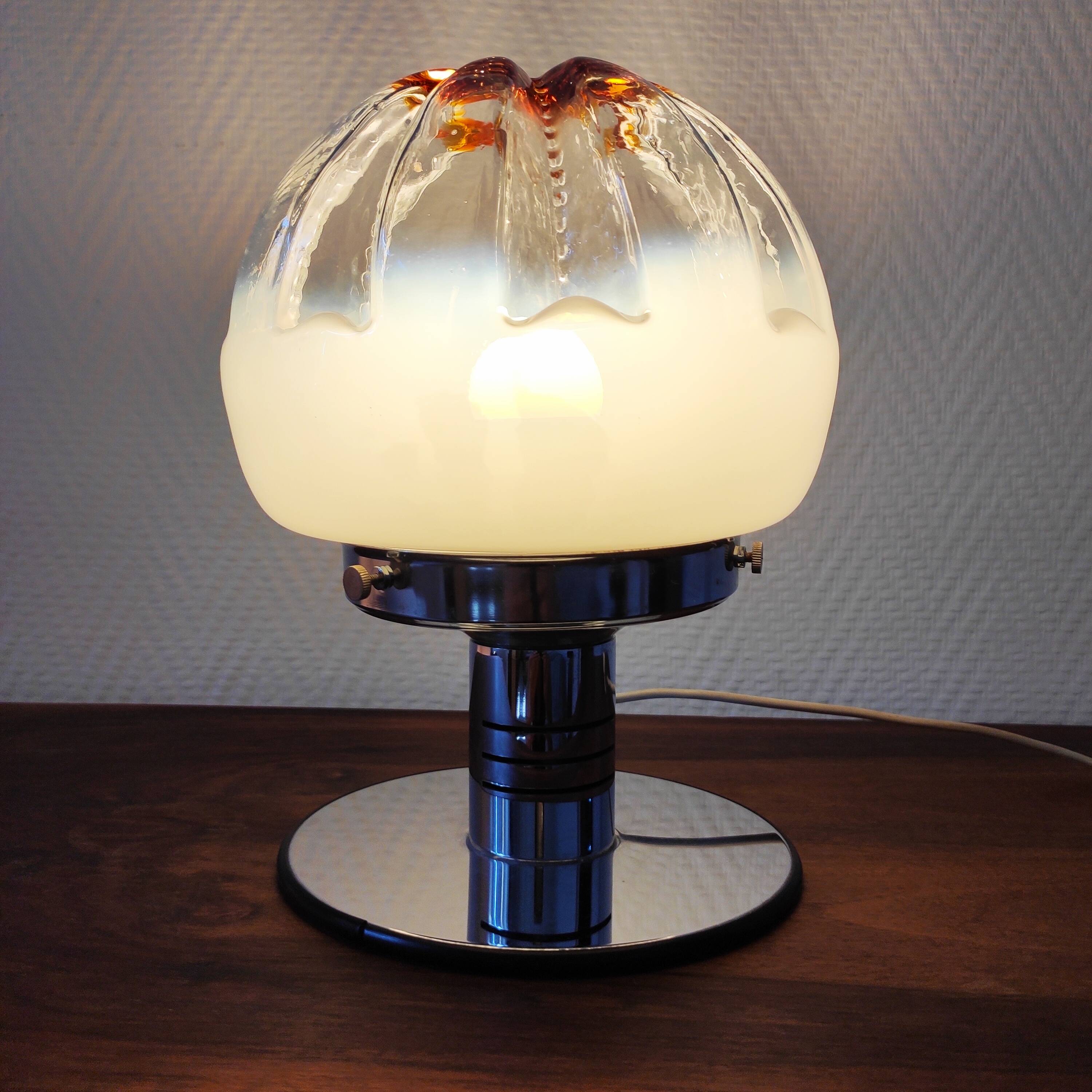 1970 Murano glass ball lamp