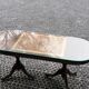 Table basse sur roulette