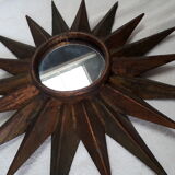 Sun 1960 vintage mirror 30x30cm