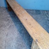Old solid wood bench of 2 meters