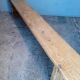 Old solid wood bench of 2 meters