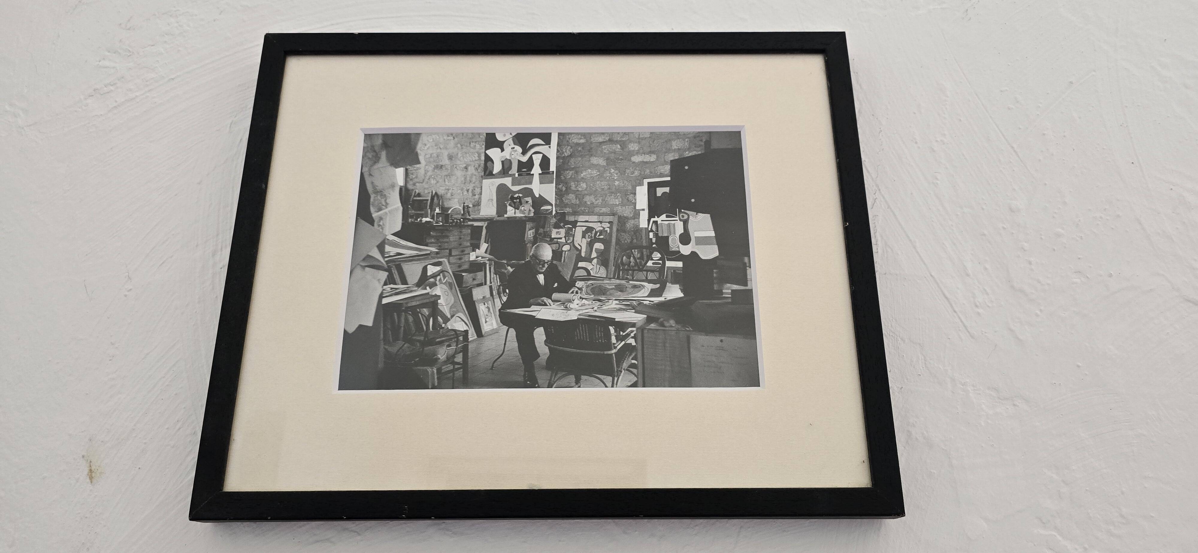 Gisèle Freund (1908-2000) Photograph - Le Corbusier in his studio, 1961