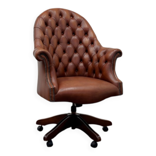 Chaise de directeur Chesterfield anglaise classique