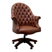 Chaise de directeur Chesterfield anglaise classique