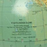 Grand globe terrestre vintage, globe politique, Räth 33 cm