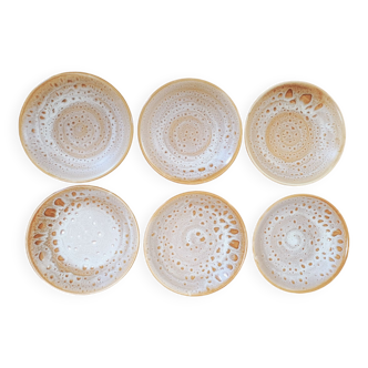 Set of 6 soup plates in Niderviller stoneware