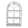 Étagère blanche en rotin