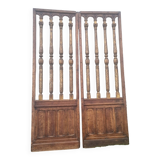 Paires de porte de crypte en bois, 19ème s.