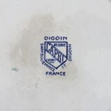 Deep dish or salad bowl in iron earth "capri" sarreguemines and digoin