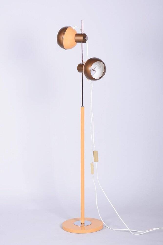 Mid-Century Floor Lamp in Metal attributed to Drukov, Czech, 1970s