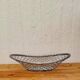 Large vintage metal fruit basket