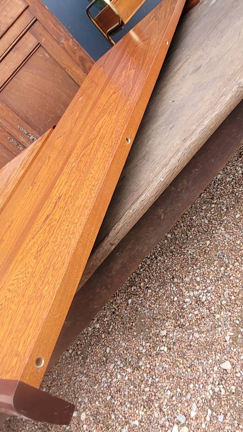 Vintage Scandinavian style table with 2 teak extensions, 1960s