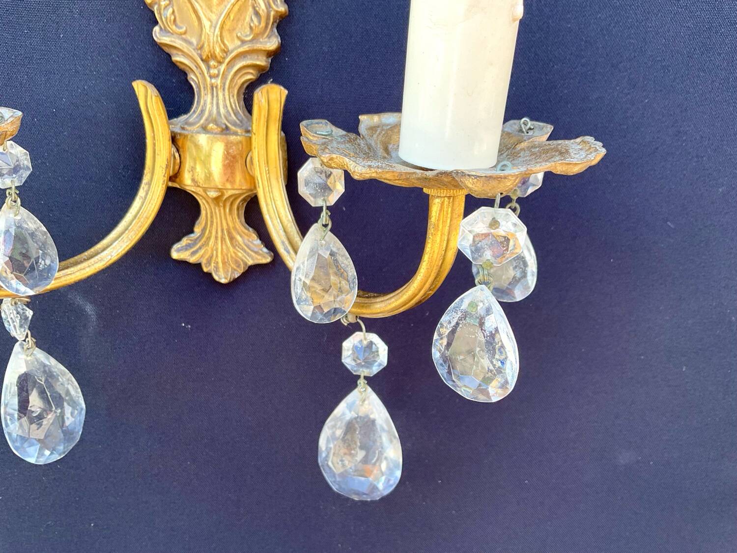 Paire d’appliques Louis XV en bronze
