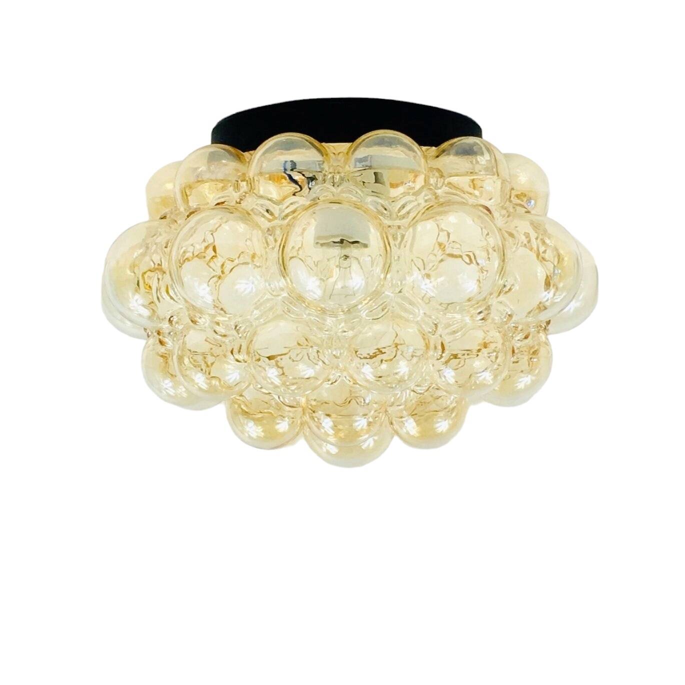 Large Mid-Century Bubble Glass Ceiling Light by H. Tynell, Germany, 1960s