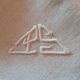 6 damask napkins, ps monogram