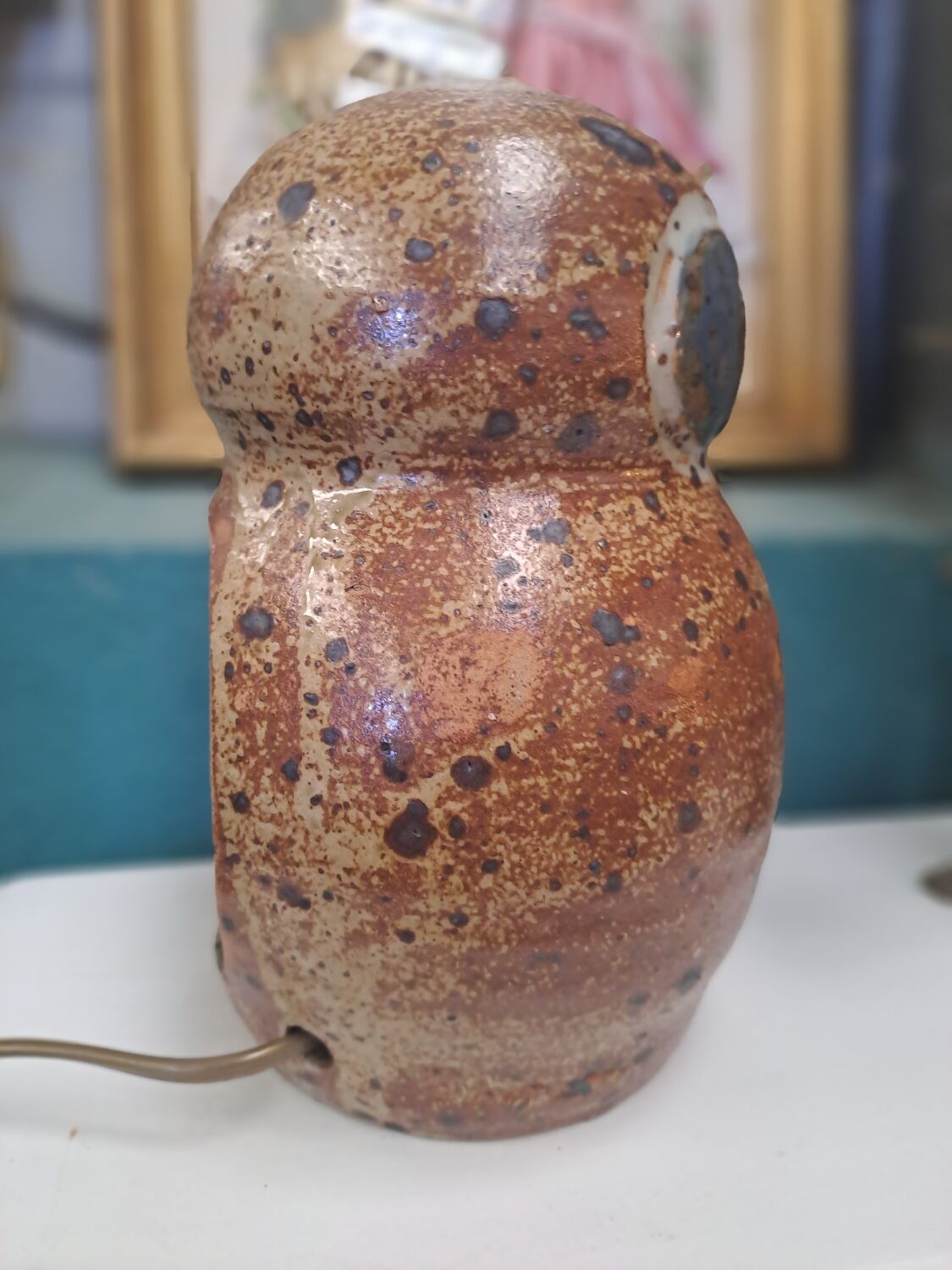 Owl night lamp in sandstone Guy Baudat