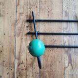 Vintage coat hook with multicolored balls