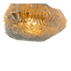 Plafonnier vintage en verre, années 30