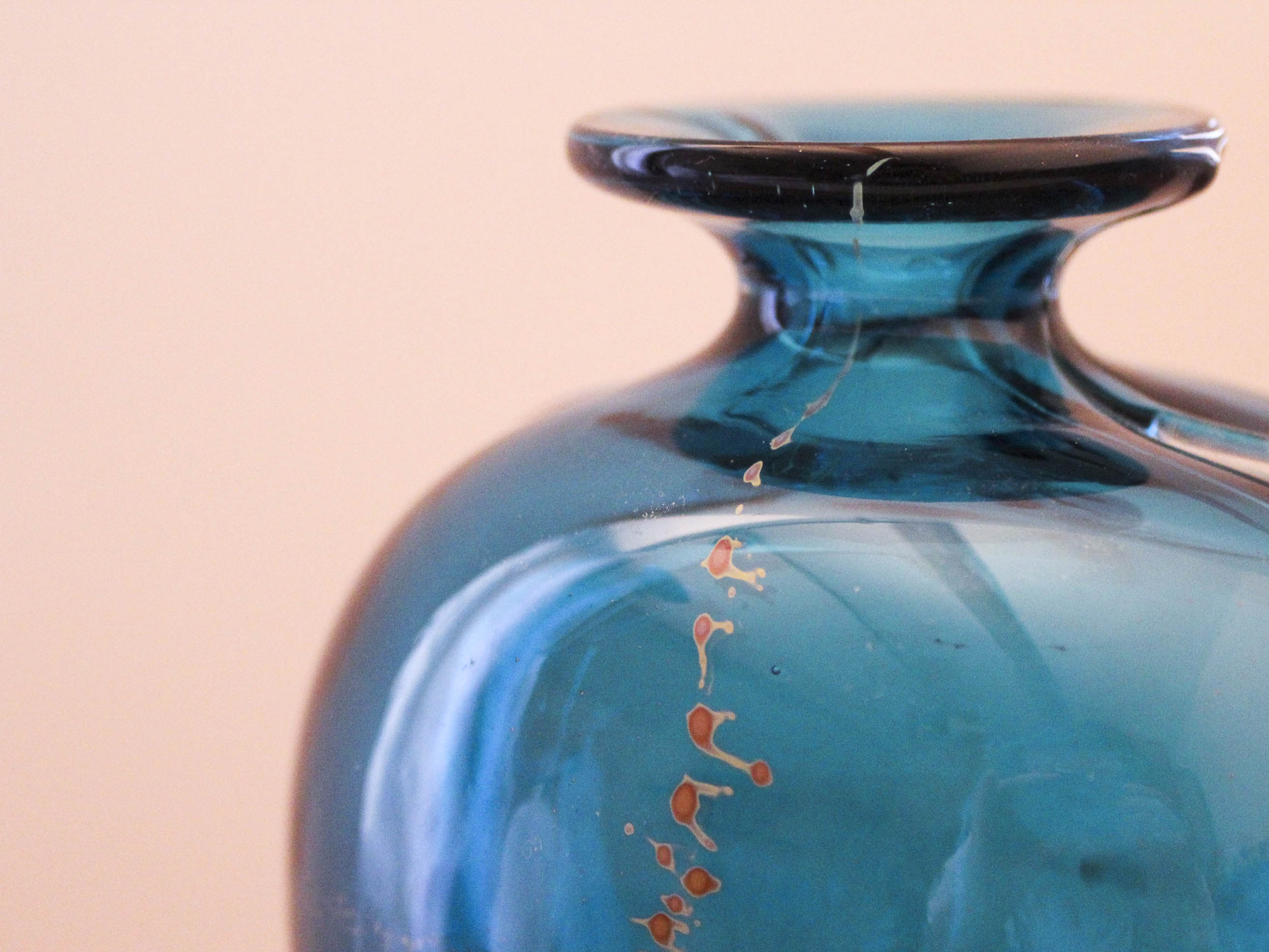 Vase en verre avec inclusion Mdina Malte