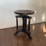 Art deco regency piano stool in oak 1920s