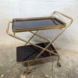 Foldable vintage bar trolley