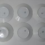 6 assiettes plates compiegne terre de fer