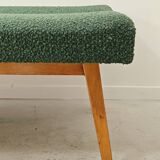 Banquette / Daybed modulable par Tatra , tissu bouclette chinée vert 1960