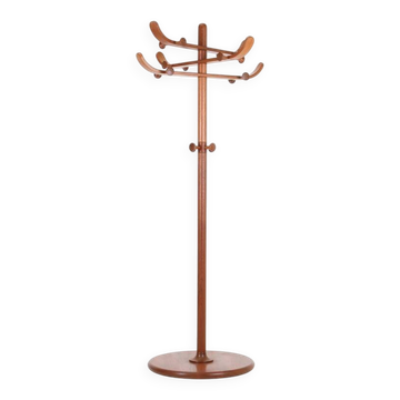 Rare large “No. 20” teak coat rack by Søren Nissen & Ebbe Gehl for Aksel Kjersgaard / 1960s / 1970s / Mid Century Danish Modern Design