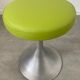 Old Stool Space Age, foot tulip alu metal vintage 70s