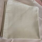 Lot de serviettes satiné blanche