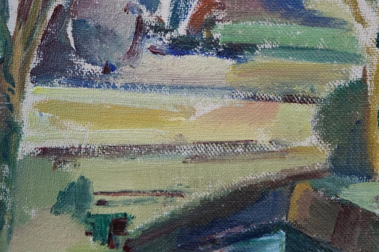 Swedish modern painting, 1960s, oil on canvas