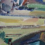 Swedish modern painting, 1960s, oil on canvas