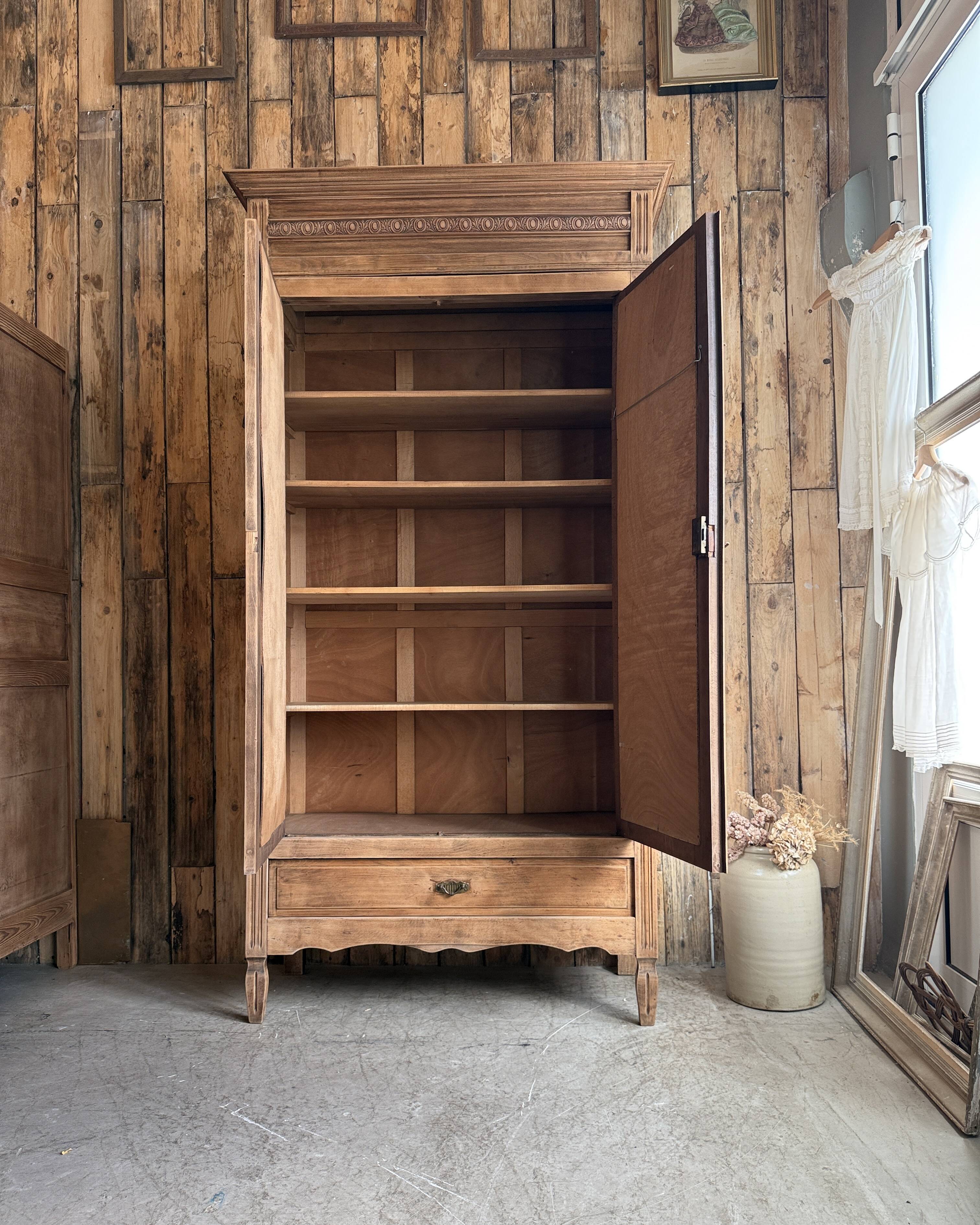 Antique Louis XVI style wardrobe (renovated)