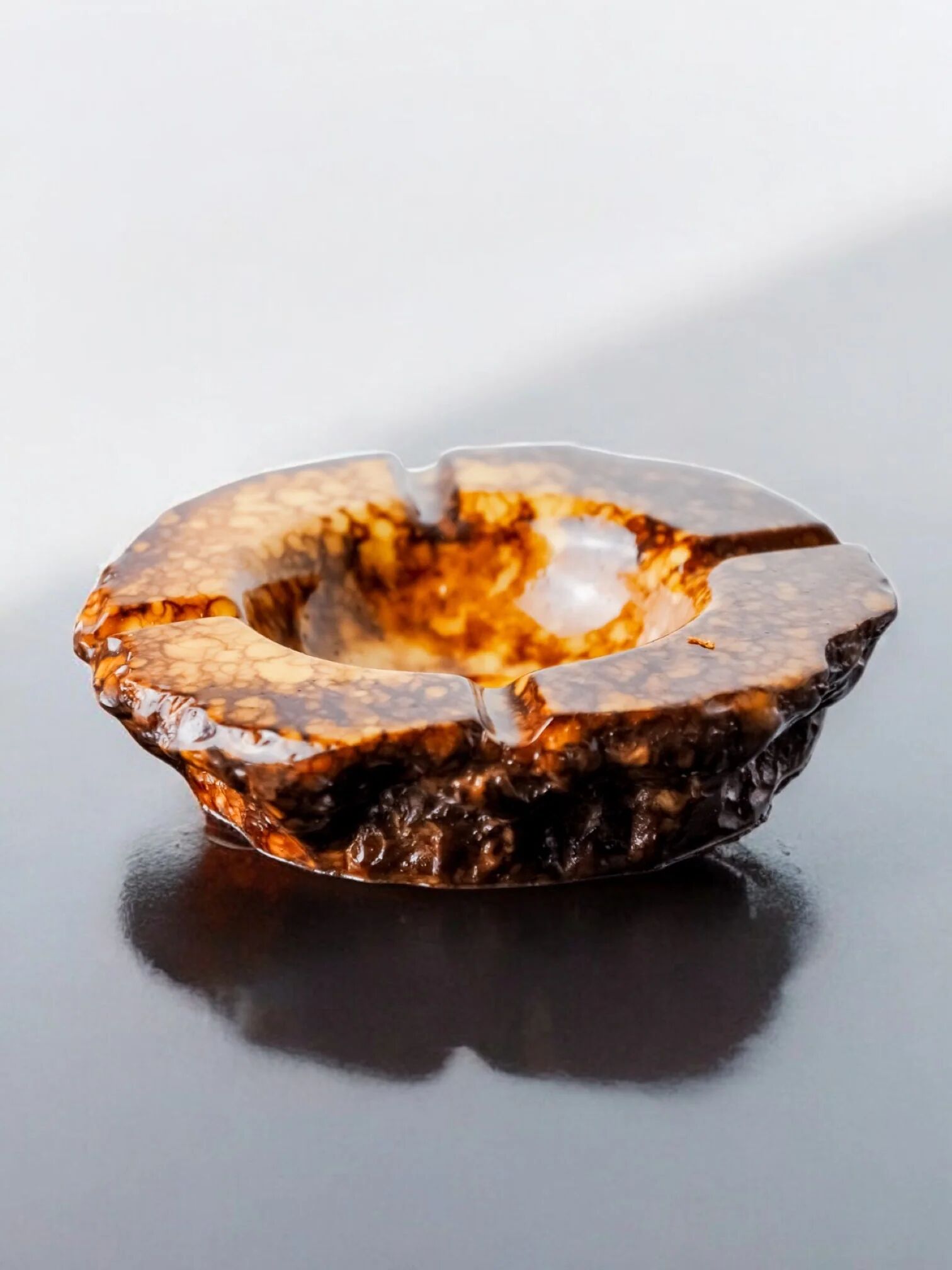 Faux alabaster ashtray by Romano Bianchi, Italy, 1970s