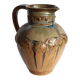 Early 20th century flamed stoneware pitcher