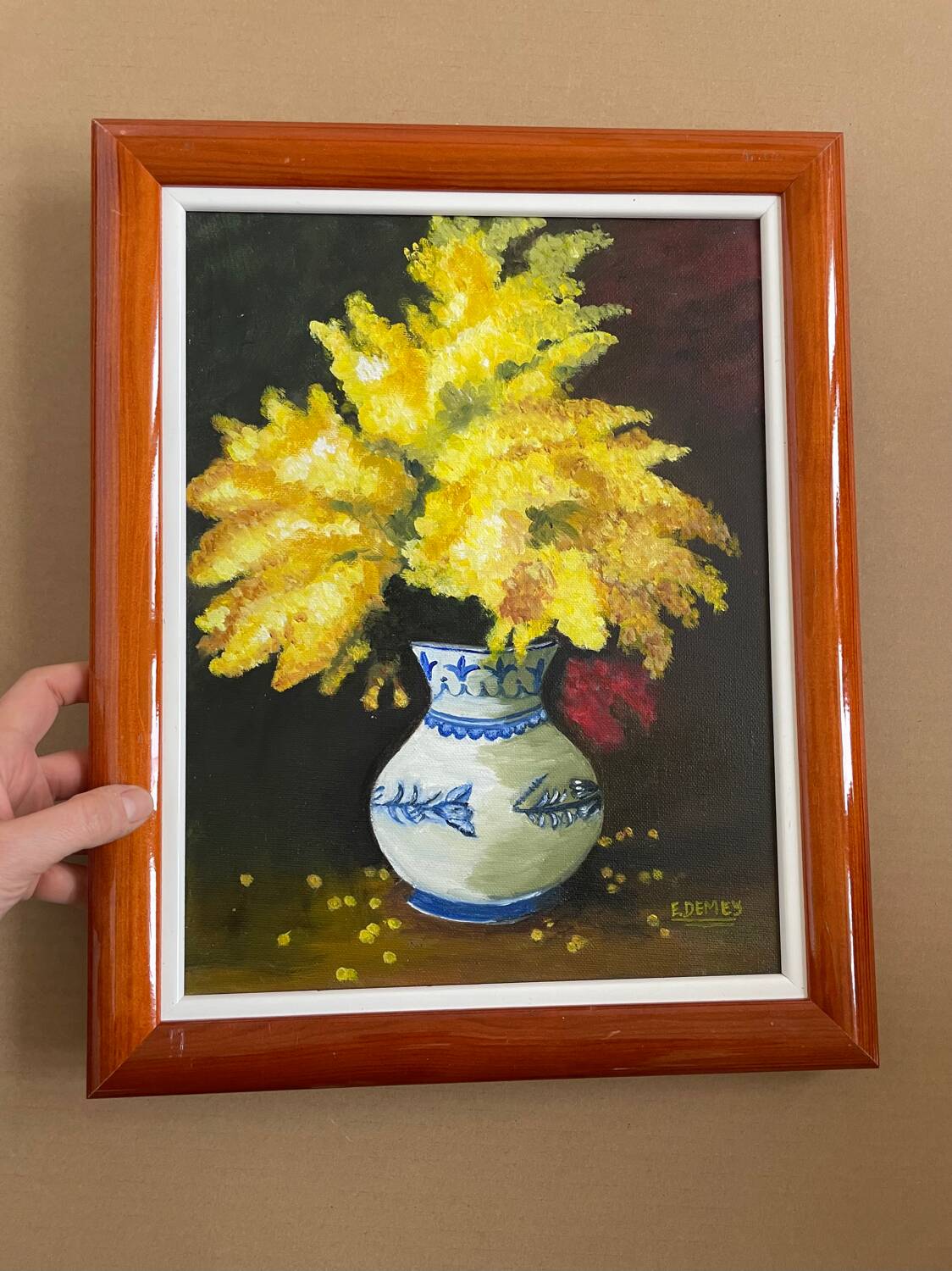 Still life with mimosa