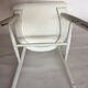 Lot of 4 white wooden chairs