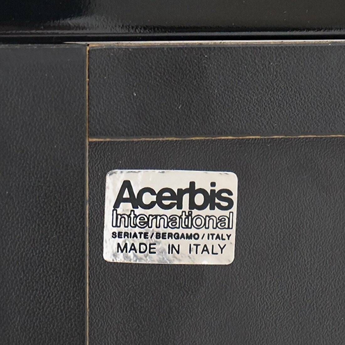 Black lacquered buffet by Giotto Stoppino for Acerbis, 1970s.