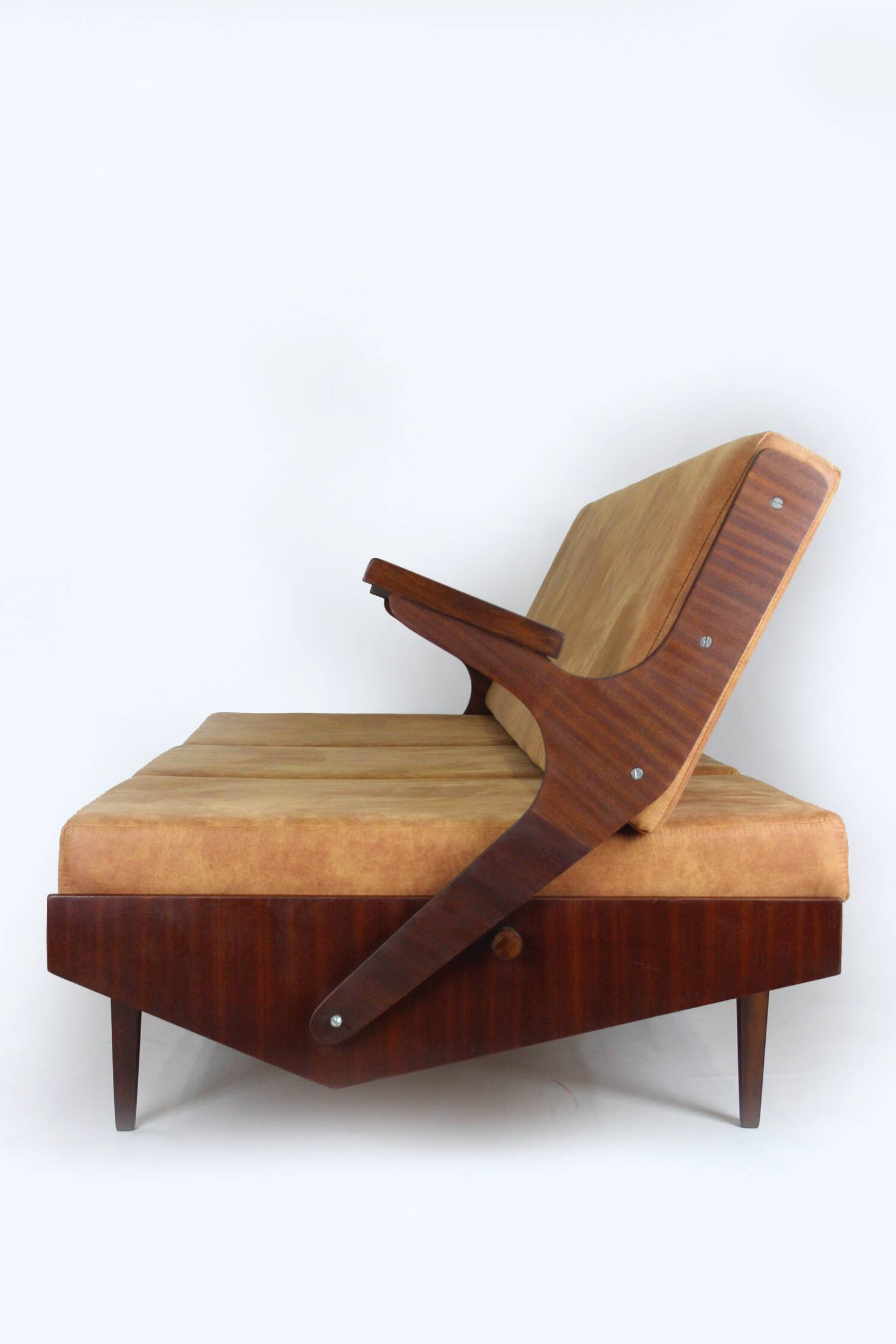 Restored Mid-Century Convertible Sofa from Opp Drevovyroba, 1970s