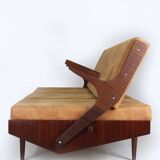 Restored Mid-Century Convertible Sofa from Opp Drevovyroba, 1970s