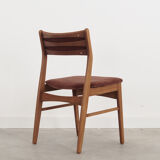 Set of six beech chairs, Danish design, 70s, made in Denmark