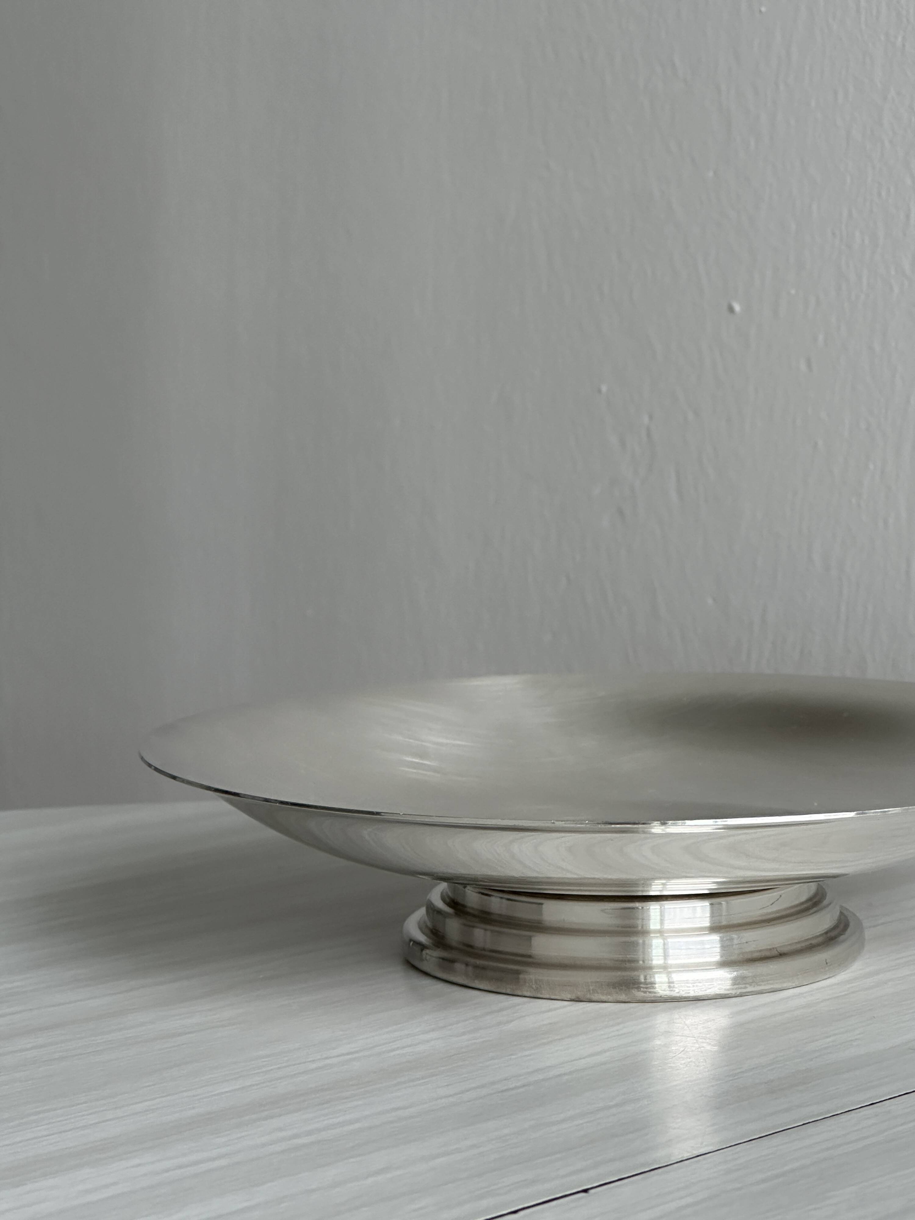 Shiny silver metal cup