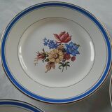 Service of 6 Digoin & Sarreguemines “DOLLY” dessert plates