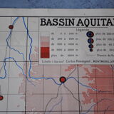 School Nightingale basin Aquitaine and Midi Mediterranean map