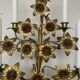 Pair of French brass church candelabras dating from the early 20th century